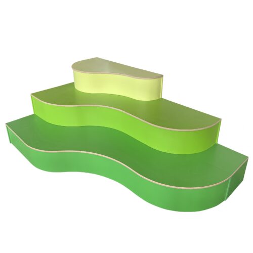 GRADINATA CURVA 3 LIVELLI